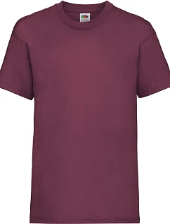 Fruit of the Loom Kids Valueweight T Detské tričko 16.1033 bordová