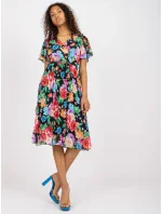 Šaty DHJ SK 13162.92 čierna a červená