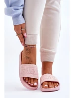 Damskie Modne Klapki Big Star LL274A157 Jasnoróżowe