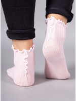 Yoclub Dievčenské ponožky s volánom 3-pack 1 Multicolour