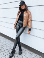 Dámska prešívaná bunda BASEBALL beige FashionStreet TY2561