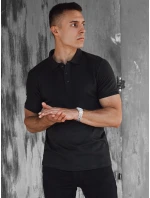 Pánske polo tričko čierne FashionStreet PX0604 Pánske polo tričko čierne FashionStreet PX0604