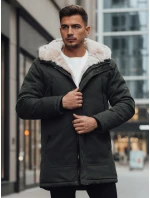 Pánska zimná bunda parka s kapucňou zelená FashionStreet TX4966z Pánska zimná bunda parka s kapucňou zelená FashionStreet TX4966z