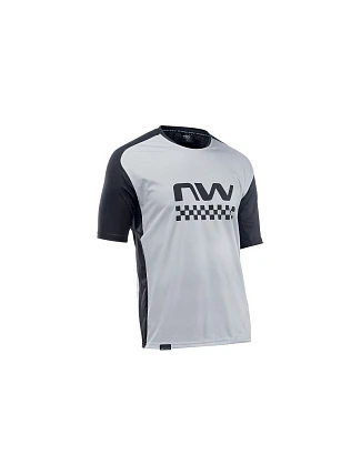 Cyklistické tričko NORTHWAVE Edge Jersey Short Sleeve – šedé/čierne Cyklistické tričko NORTHWAVE Edge Jersey Short Sleeve – šedé/čierne