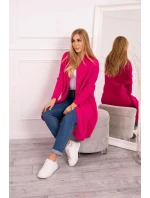 Sveter s netopierími rukávmi fuchsiový