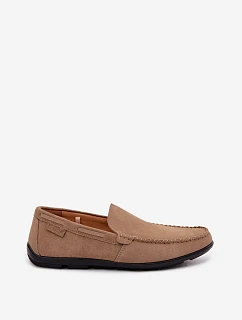 Pánske mokasíny z prírodného semišu Big Star Beige
