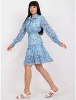 Dámske šaty DHJ SK C2212 svetlo modré