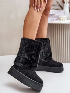 Dámske snežnice 24BT30-8021 model 202195 Black - NOVINKY