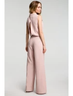 M382 Kombinéza s deleným chrbtom - púdrová