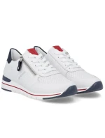 Remonte Rieker R6705-82 biele kožené športové poltopánky Remonte Rieker R6705-82 biele kožené športové poltopánky