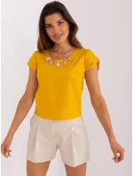 Blúzka LK BZ 505783 2.01P tmavo žltá