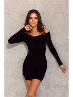 Večerné šaty SUK0446 čierne - Roco Fashion Večerné šaty SUK0446 čierne - Roco Fashion