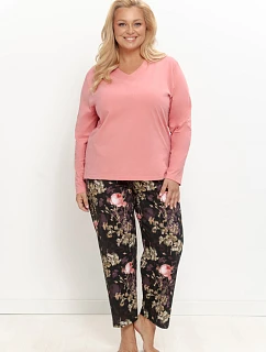 3654 DÁMSKE DLHÉ PYŽAMO MARIBEL 2XL–3XL