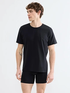 Pánske tričko SLG Base O-Neck, čierne – Black – SLOGGI