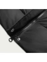 Dlhá čierna dámska páperová vesta (5M728-392) Dlhá čierna dámska páperová vesta (5M728-392)