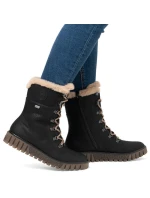 Rieker W Y3424-00 RKR745 topánky s umelou kožušinou Rieker W Y3424-00 RKR745 topánky s umelou kožušinou