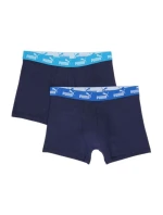 Pánske boxerky Puma 2-Pack tmavomodré z príjemnej bavlny Pánske boxerky Puma 2-Pack tmavomodré z príjemnej bavlny