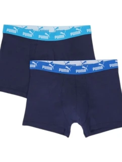 Pánske boxerky Puma 2-Pack tmavomodré z príjemnej bavlny