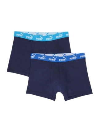 Pánske boxerky Puma 2-Pack tmavomodré z príjemnej bavlny Pánske boxerky Puma 2-Pack tmavomodré z príjemnej bavlny