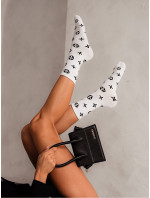 Biele ponožky LuVi Stripe - Milena