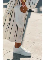 Dámske tenisky na platforme Big Star - biele