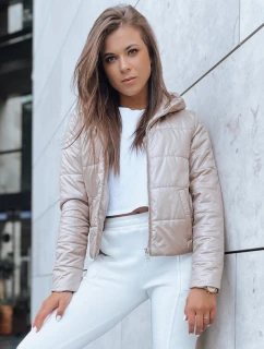Dámska krátka prešívaná bunda SPORT HEVEN camel FashionStreet TY3711