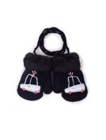 Rukavice RED-011C Kožušina so šnúrkou