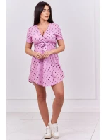 Bodkované šaty fialové