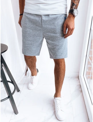 FashionStreet pánske svetlosivé teplákové šortky SX2223 FashionStreet pánske svetlosivé teplákové šortky SX2223