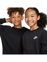 Detská mikina Nike Sportswear Club Fleece Black FD3006 010 Detská mikina Nike Sportswear Club Fleece Black FD3006 010