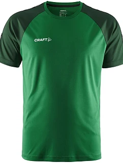 Craft Teamwear Squad Go Contrast Jersey M Pánske kontrastné športové tričko 82.2725 team green/ivy