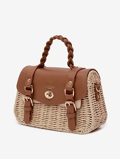 Malá Béžovo-Hnědá Taška S Pletem Marline