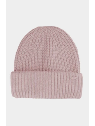 Czapka Zimowa Z Dodatkiem Wełny Damska 4F 4FAW23ACAPF290-56S Różowa