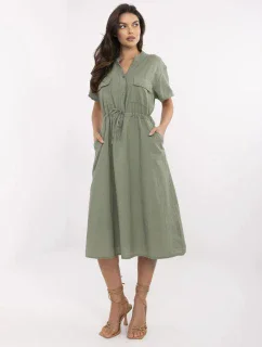 Šaty MI SK 109898.68 khaki