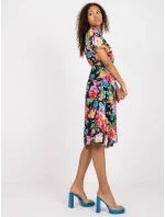 Šaty DHJ SK 13162.92 čierna a červená