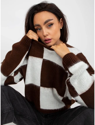 Jumper EM SW 1034 01.91 bielo-hnedý