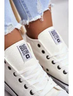 Dámske vysoké tenisky GG274013 White with Black - Big Star Dámske vysoké tenisky GG274013 White with Black - Big Star