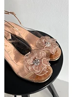 Sandále na podpätku model 226340 Vykročte štýlovo