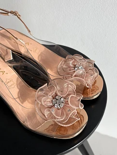 Sandále na podpätku model 226340 Vykročte štýlovo