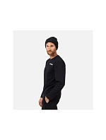 Pánske tričko ROSSIGNOL Long Sleeve Tee, čierne Pánske tričko ROSSIGNOL Long Sleeve Tee, čierne