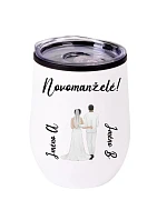 Personalizovaný termohrnček „BOWL“ so svadobným párom Personalizovaný termohrnček „BOWL“ so svadobným párom