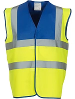 Bezpečnostná vesta Yoko HVW 100 Hi-Vis 79.W100 kráľovská modrá/výrazne žltá Bezpečnostná vesta Yoko HVW 100 Hi-Vis 79.W100 kráľovská modrá/výrazne žltá