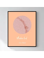 Personalizovaný magický fotorámik – 40x50 – hviezdna mapa Personalizovaný magický fotorámik – 40x50 – hviezdna mapa