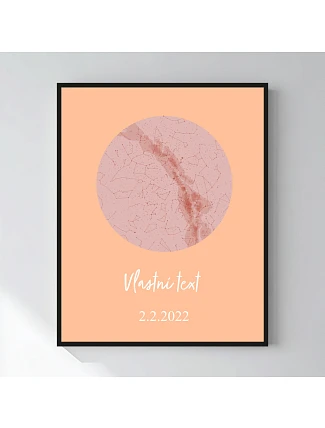 Personalizovaný magický fotorámik – 40x50 – hviezdna mapa Personalizovaný magický fotorámik – 40x50 – hviezdna mapa