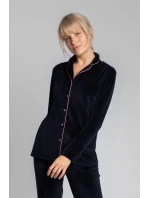 Dámske domáce tričko LA007 Tmavo modré - LaLupa