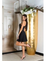 Dámske sexy mini šaty s priehľadným výstrihom 50226 Čierna - KouCla Dámske sexy mini šaty s priehľadným výstrihom 50226 Čierna - KouCla