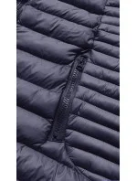 Tmavo modrá dámska bunda s kapucňou (23032) Tmavo modrá dámska bunda s kapucňou (23032)