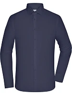Daiber JN 1372 Popelínová košeľa slim fit s dlhými rukávmi 02.1372 tmavomodrá