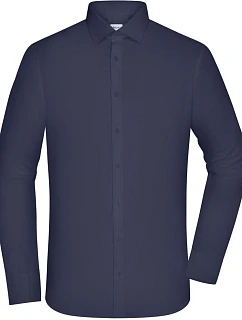 Daiber JN 1372 Popelínová košeľa slim fit s dlhými rukávmi 02.1372 tmavomodrá