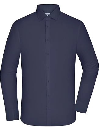 Daiber JN 1372 Popelínová košeľa slim fit s dlhými rukávmi 02.1372 tmavomodrá